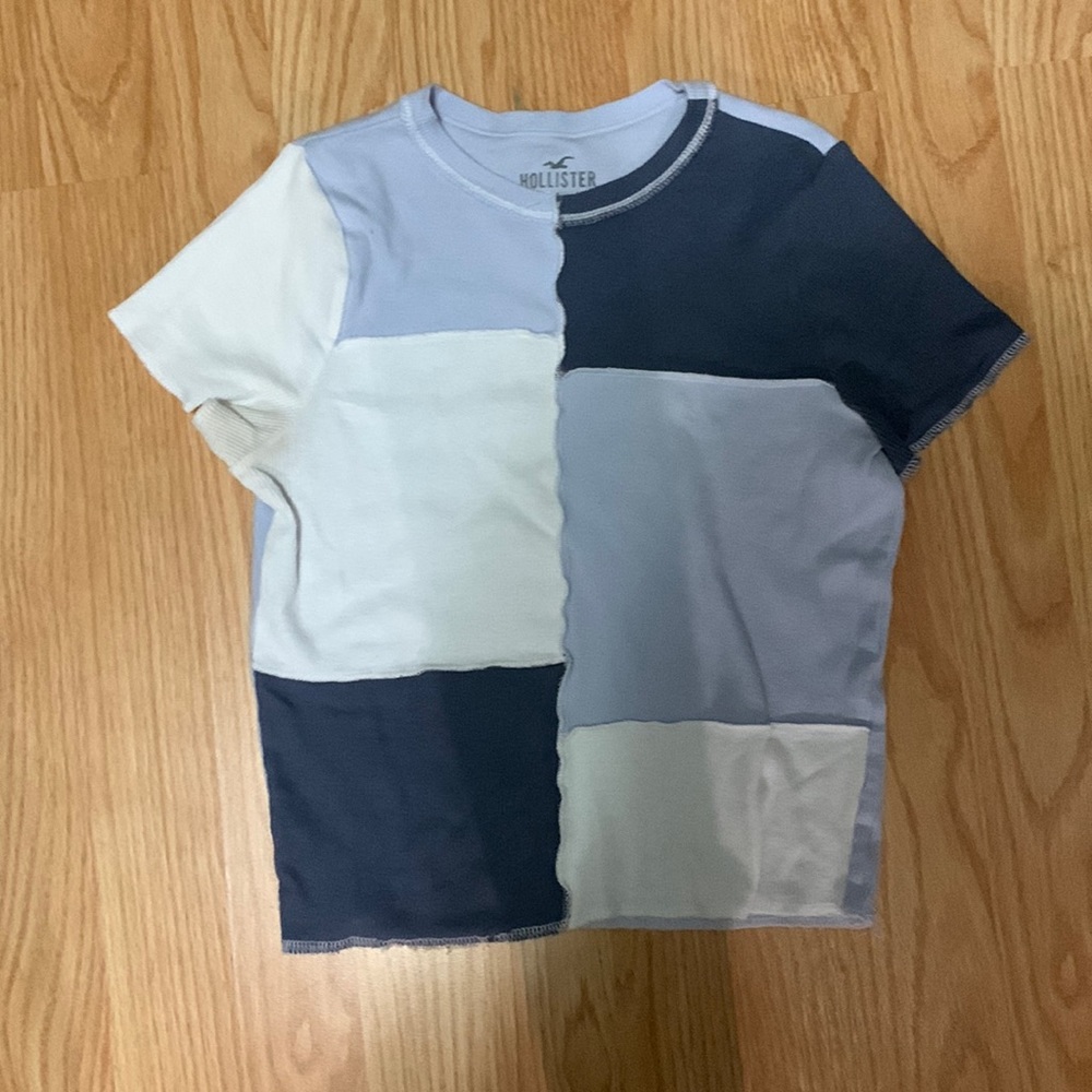 retro blue top